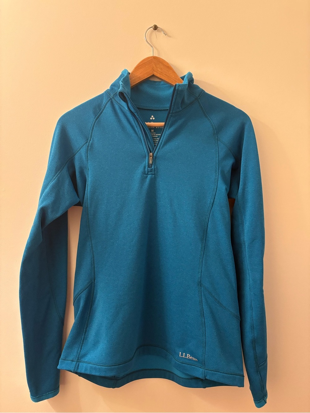 L.L. Bean Women's Expedition Weight Quarter-Zip Performance Medium Sweater